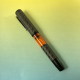 Conklin Conklin Carbon Fiber Stealth Word Gauge Fountain Pen - Orange