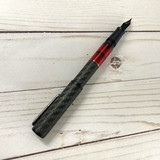 Conklin Conklin Carbon Fiber Stealth Word Gauge Fountain Pen - Red