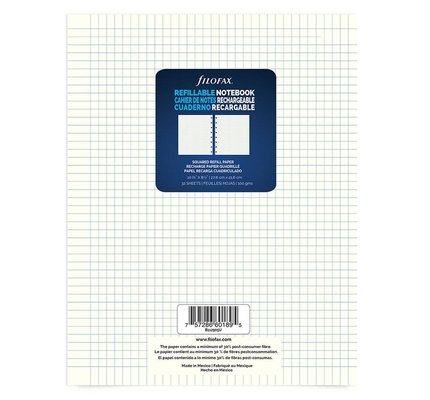 Filofax Filofax Letter Size Notebook Paper Refills