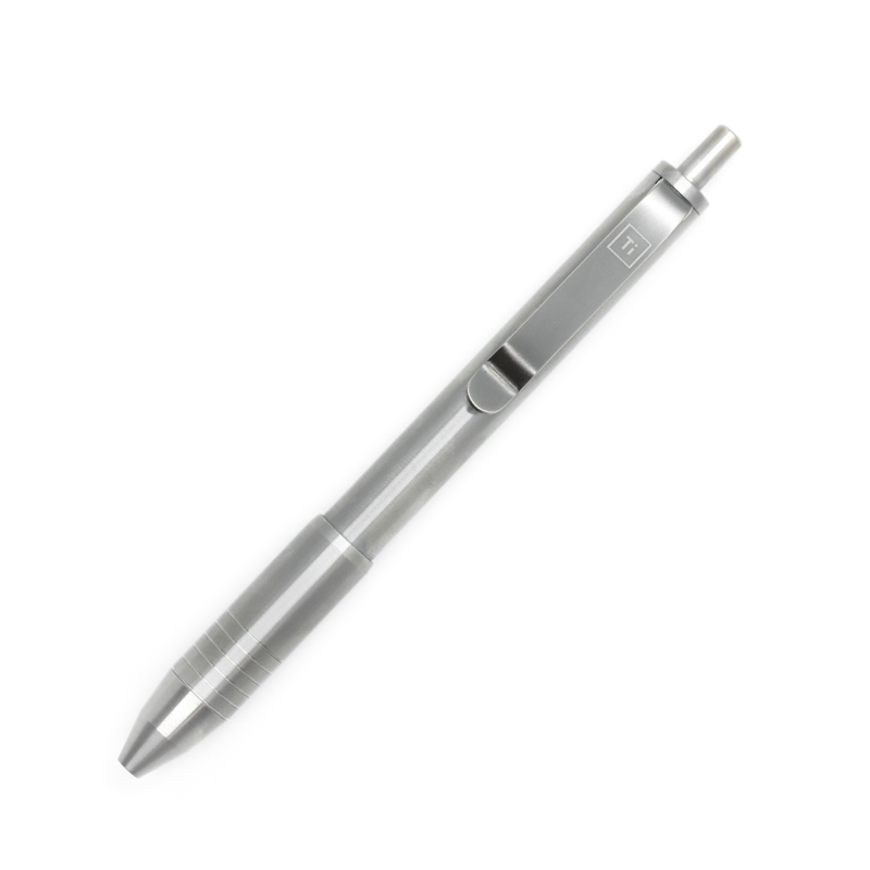 Big Idea Design Big Idea Design Ti Click EDC Pen -  Machined Raw