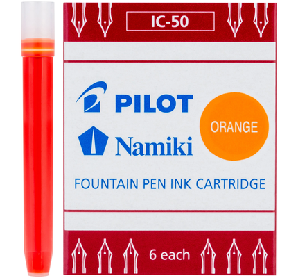 Pilot Pilot IC-50 Fountain Pen Ink Cartridges - Orange