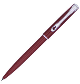 Diplomat Diplomat Traveller 0.5mm Mechanical Pencil - Dark Red with Silver Trim