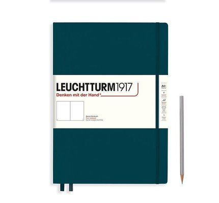 Leuchtturm1917 Leuchtturm1917 Master Classic (A4+) Hardcover Notebook - Pacific Green