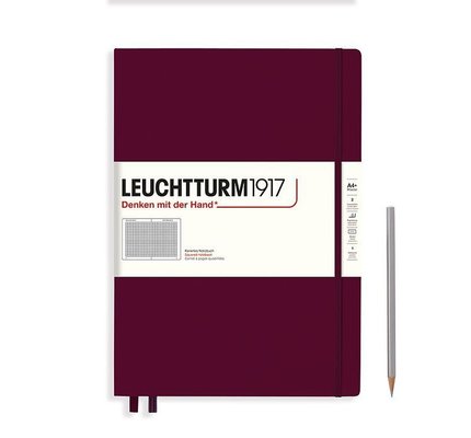 Leuchtturm1917 Leuchtturm1917 Master Classic (A4+) Hardcover Notebook - Port Red