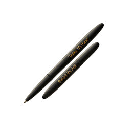 Fisher Fisher Limited Edition 400B-UWS Matte Black Bullet Space Pen with United We Stand, Divided We Fall
