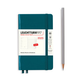 Leuchtturm1917 Leuchtturm1917 2023 Pocket A6 Hardcover Weekly Planner and Notebook -
