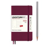 Leuchtturm1917 Leuchtturm1917 2023 Pocket A6 Softcover Weekly Planner and Notebook -