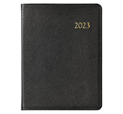 Graphic Image Graphic Image 2023 Goatskin Leather DDV Desk Diary -