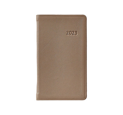 Graphic Image Graphic Image 2023 Traditional Leather PJ5 5" Pocket Journal Datebook -