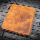 Galen Leather Galen Leather Zippered B5 Notebook Folio -