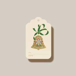Crane Crane Elegant Bell with Foil Accents Holiday Gift Tags