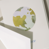 Crane Crane Watercolor Embossed Globe Boxed Holiday Greeting Cards