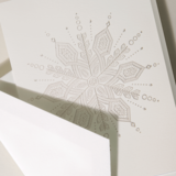 Crane Crane Engraved Snowflake Boxed Holiday Greeting Cards