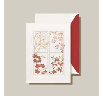 Crane Crane Engraved Four Seasons Boxed Holiday Greeting Cards