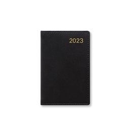 Letts 2023 Belgravia Mini Pocket Week to View Leather Diary with Planners -