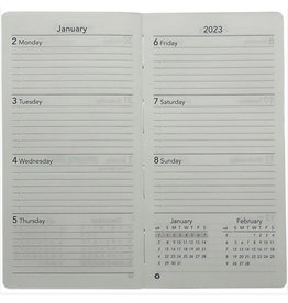 Scully Scully 2023 1008A Sewnbound (3.25 x 6) Monthly/Weekly Refill