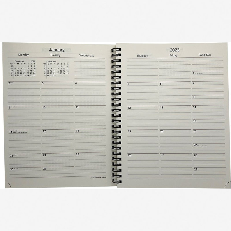 Scully Scully 2023 5045A Wirebound (5 x 8) Monthly/Weekly Refill