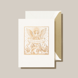 Crane Crane Engraved Angel Peace on Earth Boxed Holiday Greeting Cards