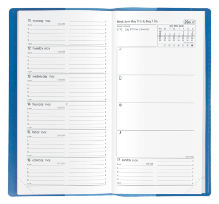 Quo Vadis 2023 IB Traveler #06 Weekly Planner with Notes -
