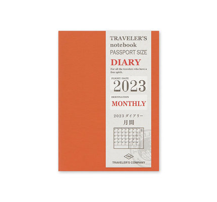 Traveler's Traveler's 2023 Passport Size Diary Insert - Monthly