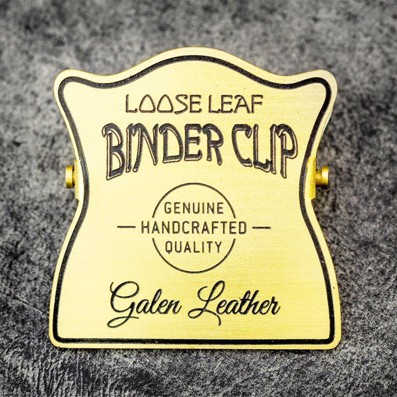 Galen Leather Galen Leather Brass Binder Clip