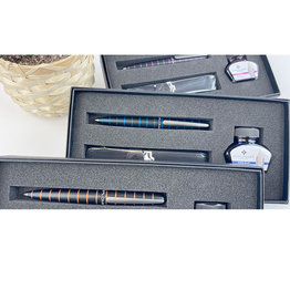 Diplomat Diplomat Elox Ring Fountain Pen Gift Set (Fountain Pen, Bottle of Ink and Free Leather Pen Case) -