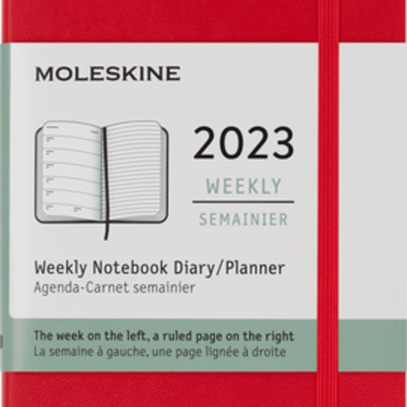 Verlaten Alice Klokje Moleskine 2023 Pocket Softcover 12-Month Weekly Planner (3.5 x 5.5) -  Dromgoole's Fine Writing Instruments