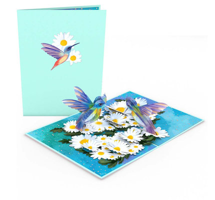 Lovepop Lovepop 3D Card -  Daisy Patch Humingbirds