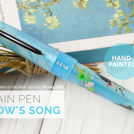 Benu Benu Euphoria Fountain Pen - Swallow Song Hand Painted