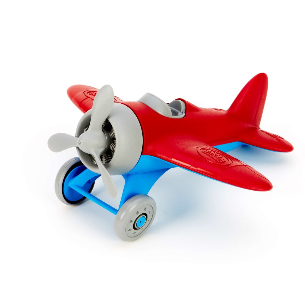 green airplane toy