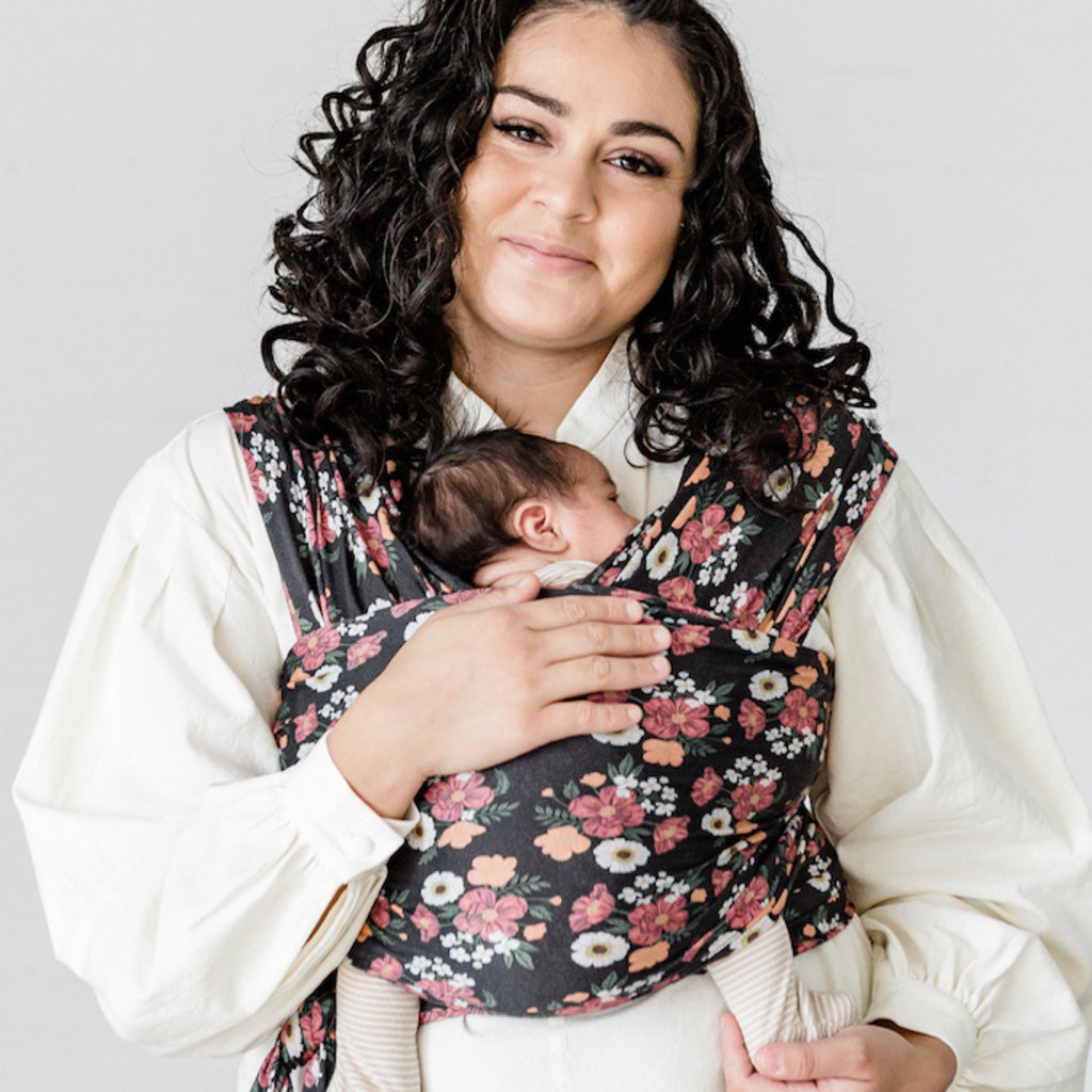 solly baby wrap grey stripe