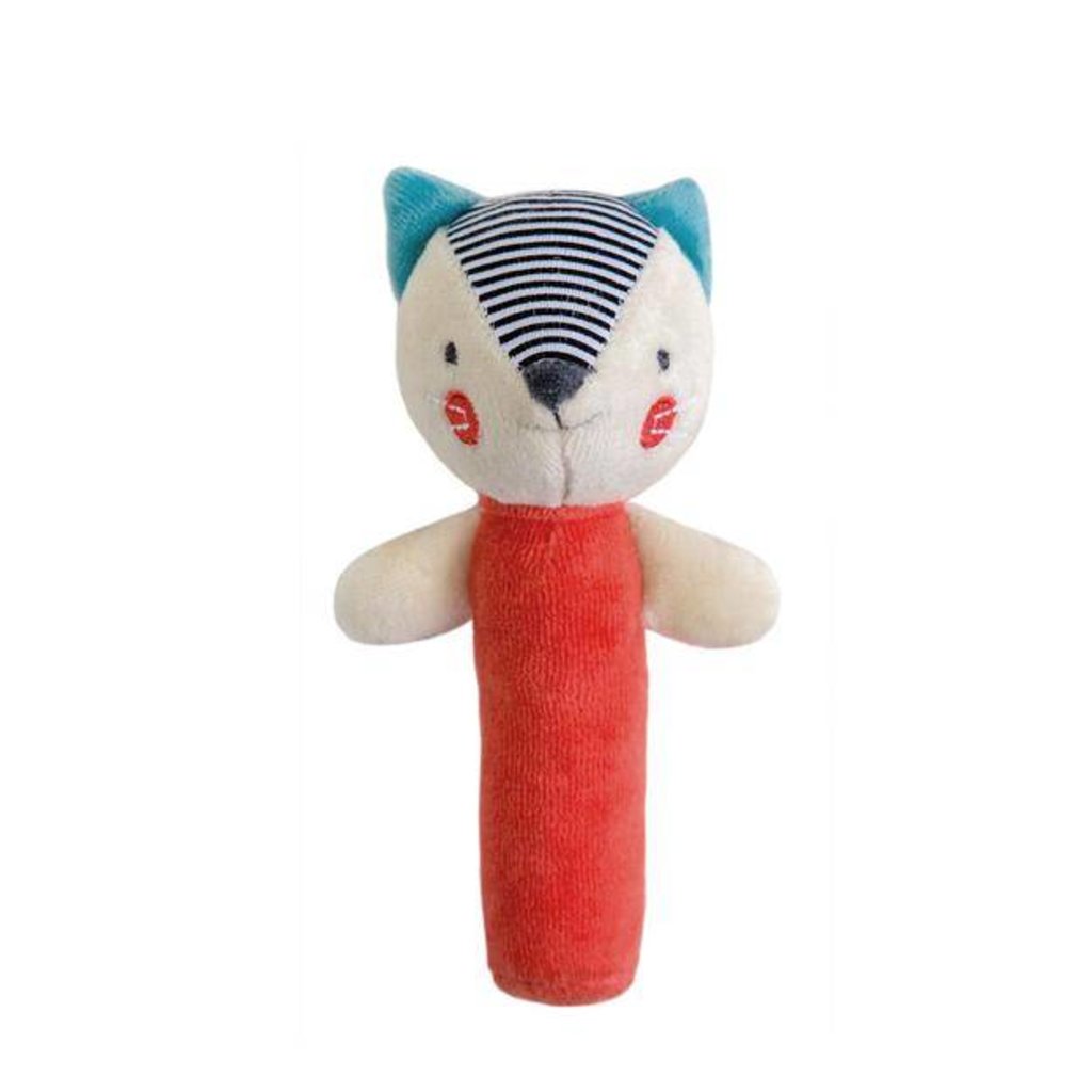 petit collage organic bunny activity toy