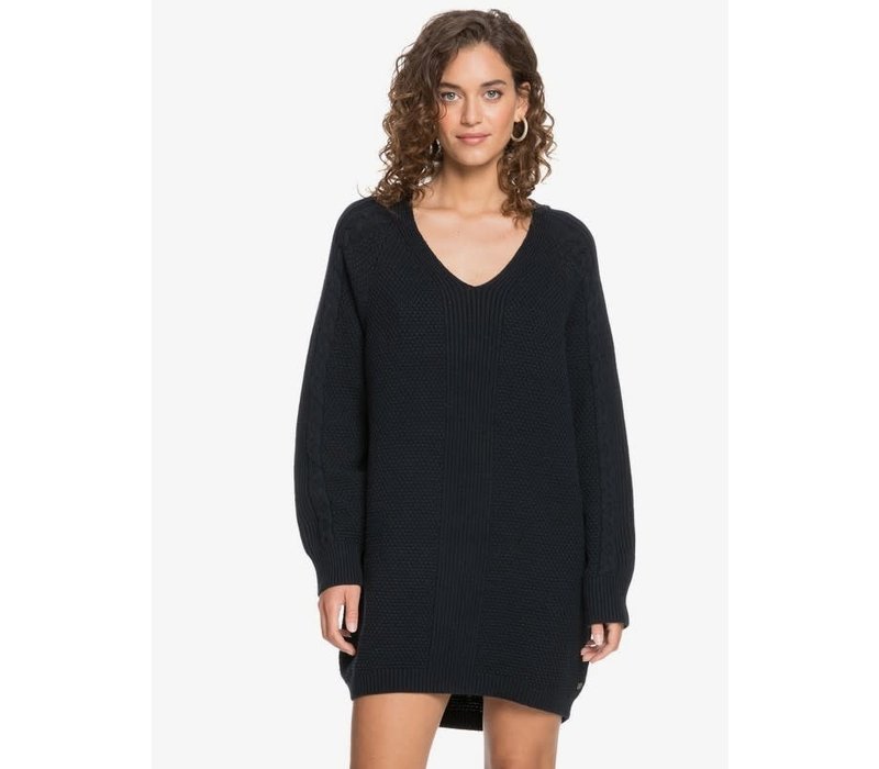 oversized black jumper dress