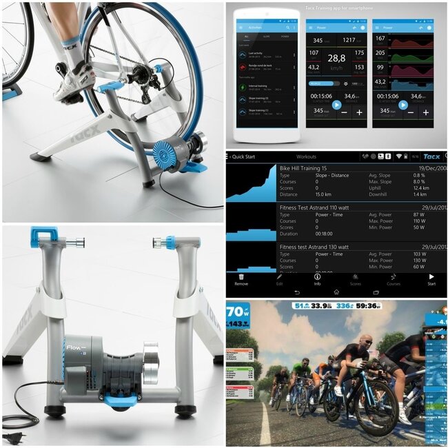 Tacx Flow Smart Indoor Trainer T2240 Total Rush & Swim Bike Run
