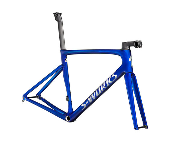Specialized 2021 S-Works Tarmac SL7 Frameset Blue Tint over Spectraflair/Brushed Chrome