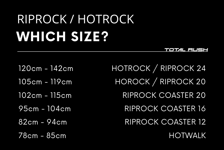 specialized hotrock 20 size chart