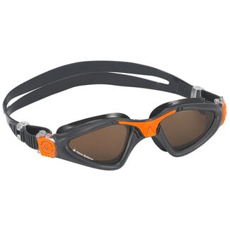 Aqua Sphere Kayenne Goggles - Gray/Orange with Brown Polarized Lens