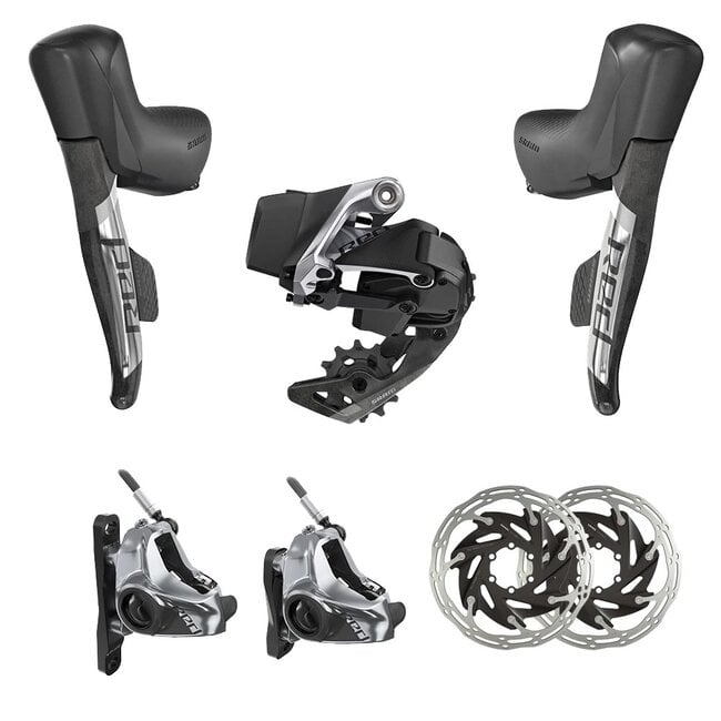 SRAM Red AXS 1X Hydro FM 2P 6B Groupset (Shifters/RD/Batt/Charger)