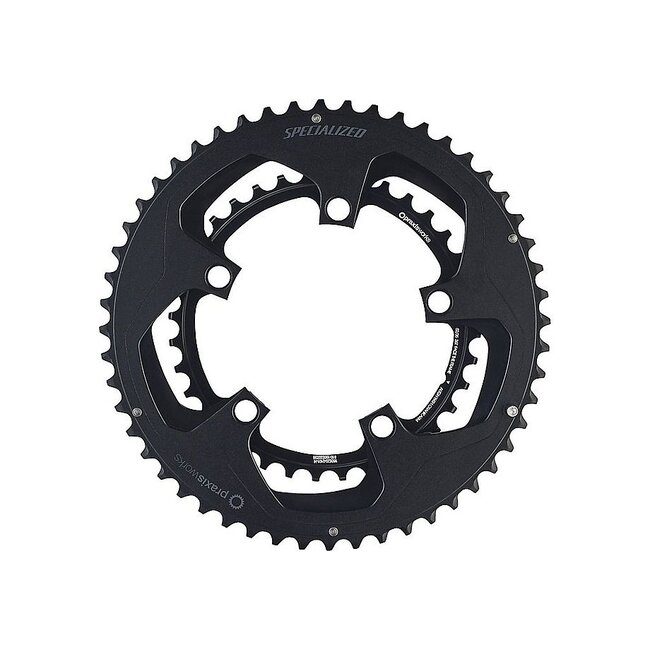 S-Works x Praxis Chainring Set - 110 x 52/36 - Black