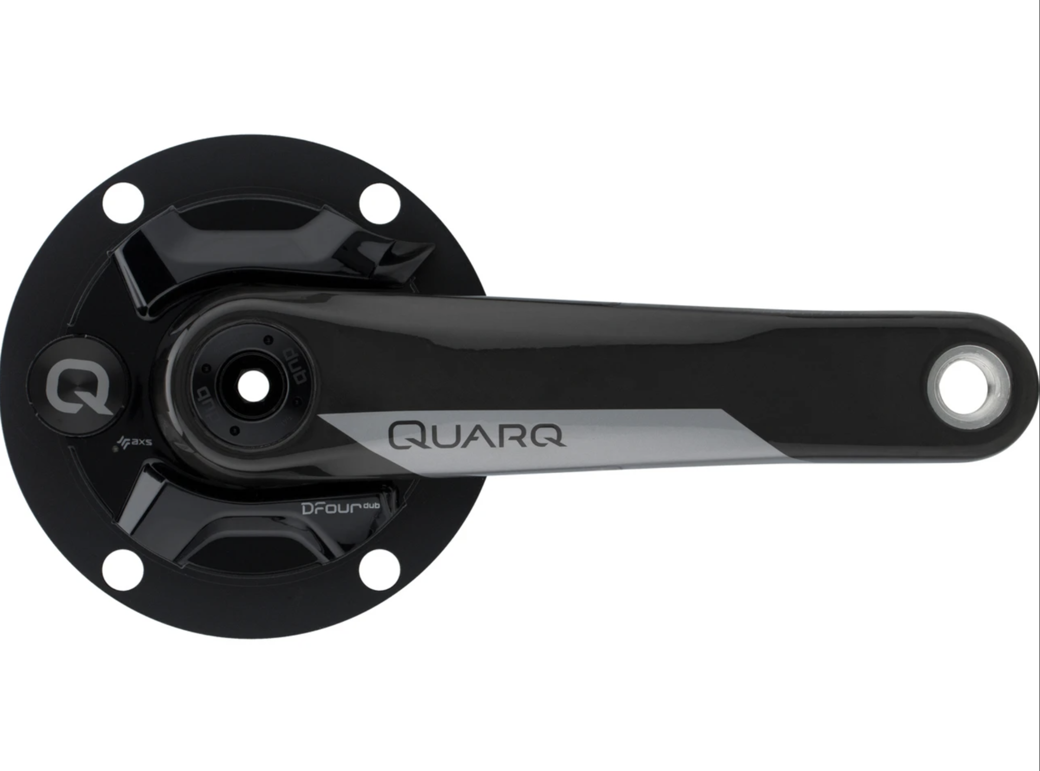 Quarq DFour Power Meter Crank 110BCD (no BB or Chainrings) 172.5 Total Rush & Swim Bike Run