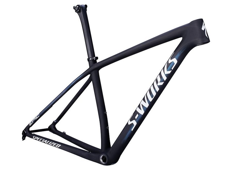 S-Works Epic HT Carbon/Blue Murano/Chrome Logos Large