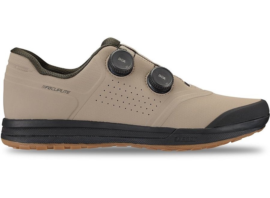 2023 Specialized 2FO Cliplite MTB Shoe Taupe/Dark Moss Green - Total ...