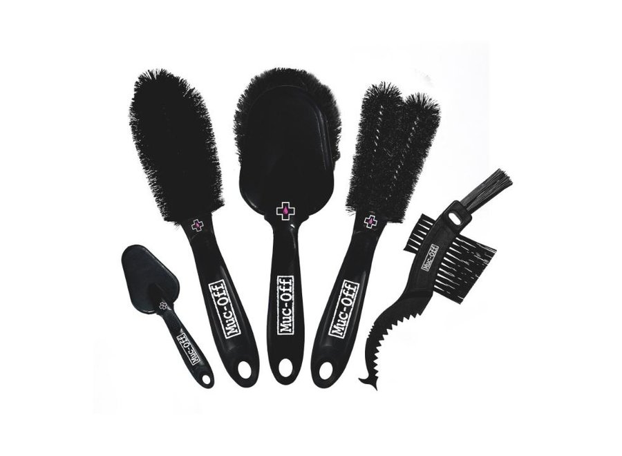 Mucoff 5Pc Premium Bike Cleaning Brush Set Total Rush & Swim Bike Run