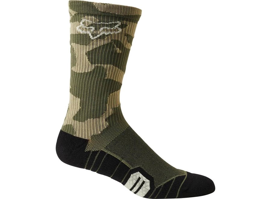 Fox 8"Ranger Cushion Sock Green Camo - Total Rush & Swim Bike Run