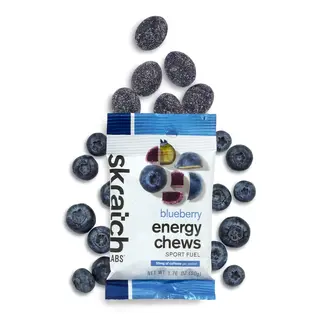 Skratch Energy Chew Sport Fuel Blueberry Caffeine 50g