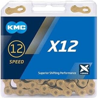 KMC Chain X12 12 Speed TI-N Gold Shimano/Campagnolo/SRAM