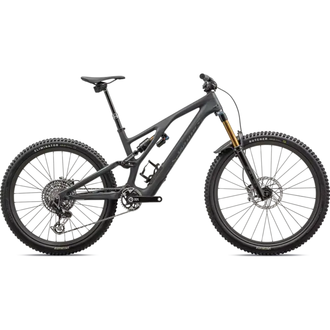 2024 S-Works Stumpjumper EVO T-Type Satin Smoke / Electric Green