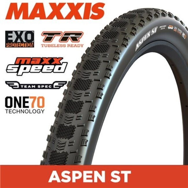 Aspen ST Team Spec - 29 X 2.40 - Folding TR - EXO 170 TPI - MaxxSpeed XC - Black