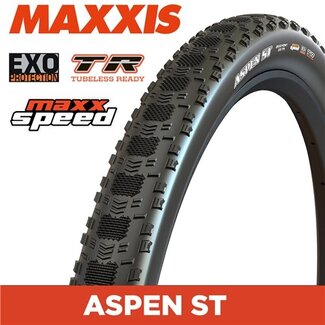 Maxxis Aspen ST Team Spec - 29 X 2.40 - Folding TR - EXO 120 TPI - MaxxSpeed XC - Black