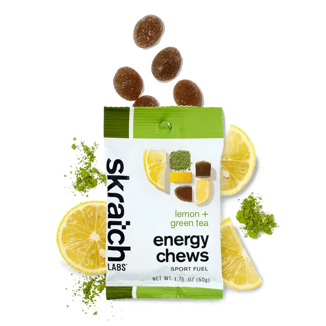 Skratch Energy Chew Sport Fuel Matcha Green Tea & Lemon 50G